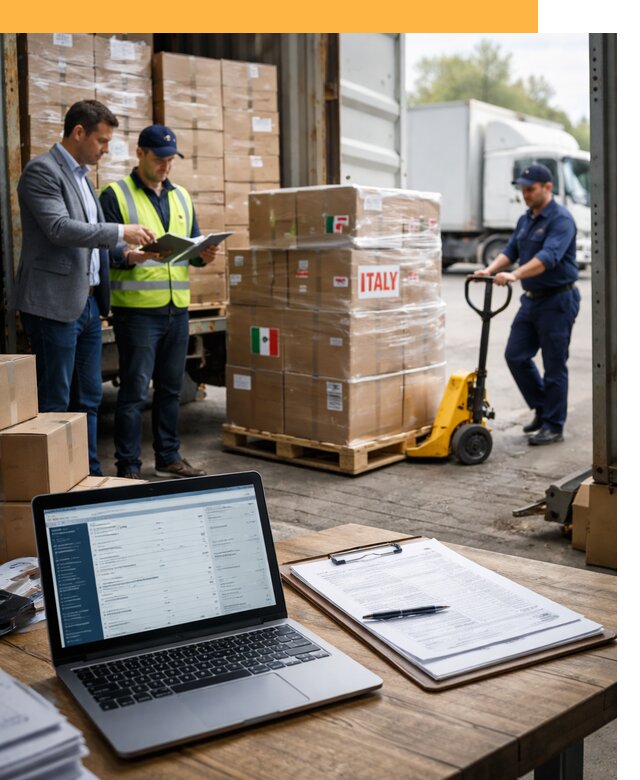 Доставка грузов из Италии: морские и авиаперевозки от 19303
