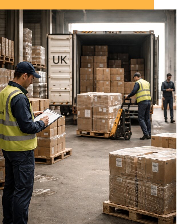 Доставка грузов из Великобритании с таможенным оформлением от 13405