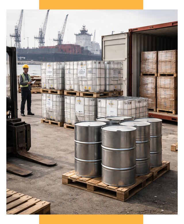 Доставка химического сырья из Индии от 268100 р. | СетСервис-Лбк