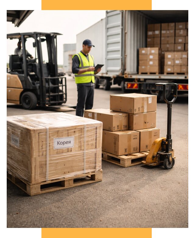 Доставка грузов в Корею из России от 37534 р. | СетСервис-Лбк