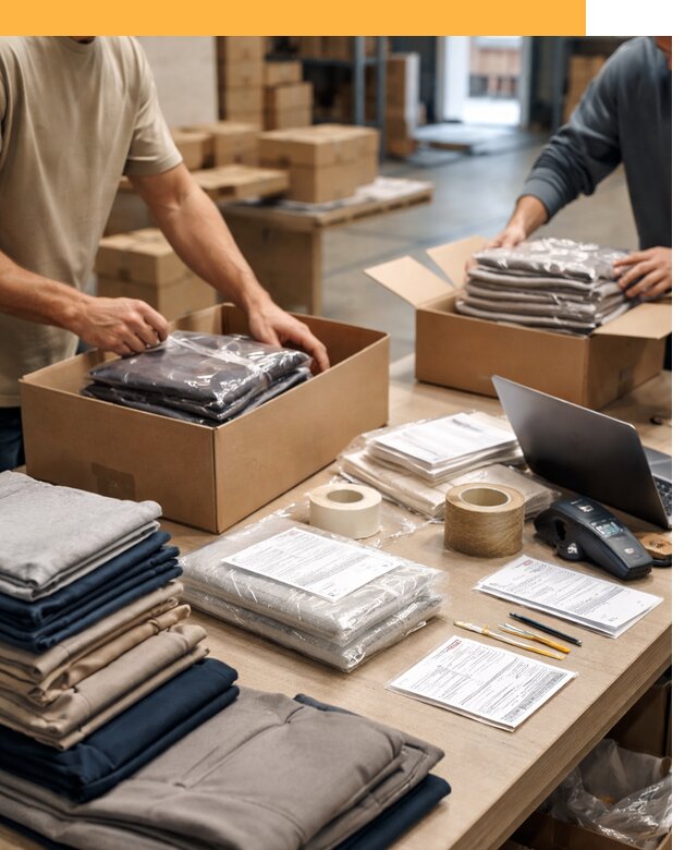 Перевозка одежды по миру от 8043 руб. с таможенным оформлением