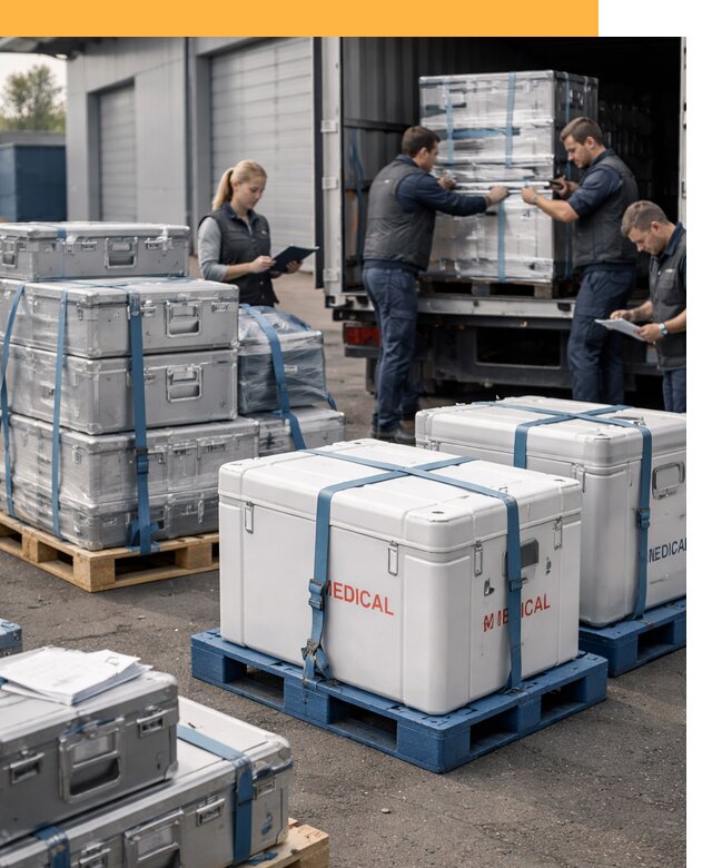 Перевозка медицинского оборудования по всему миру от 16086 руб