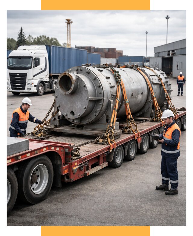 Перевозка тяжеловесных грузов под ключ от 160860 р. | СетСервис-Лбк