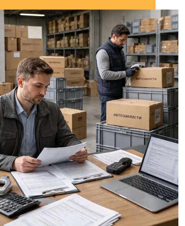 Таможенное оформление автозапчастей по выгодным тарифам от 9115